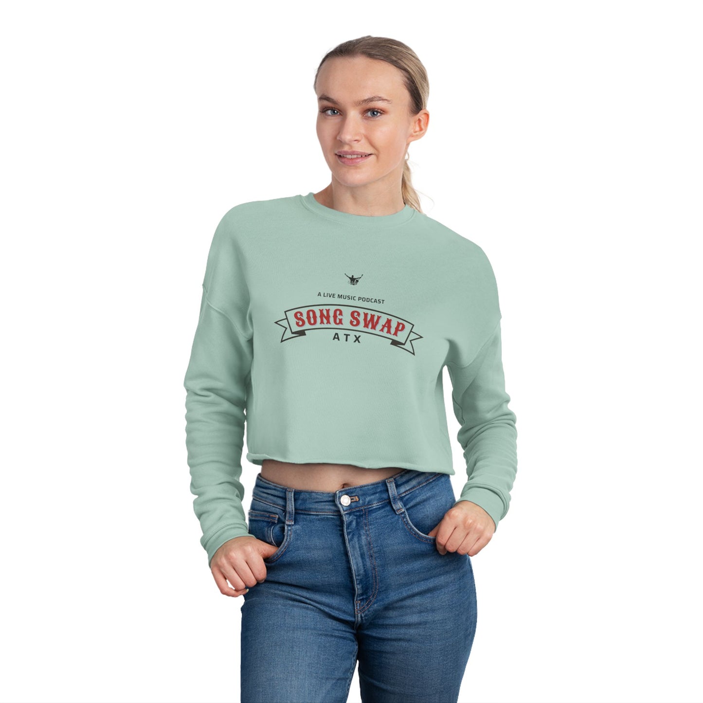 Song Swap ATX Women's Cropped Sweatshirt