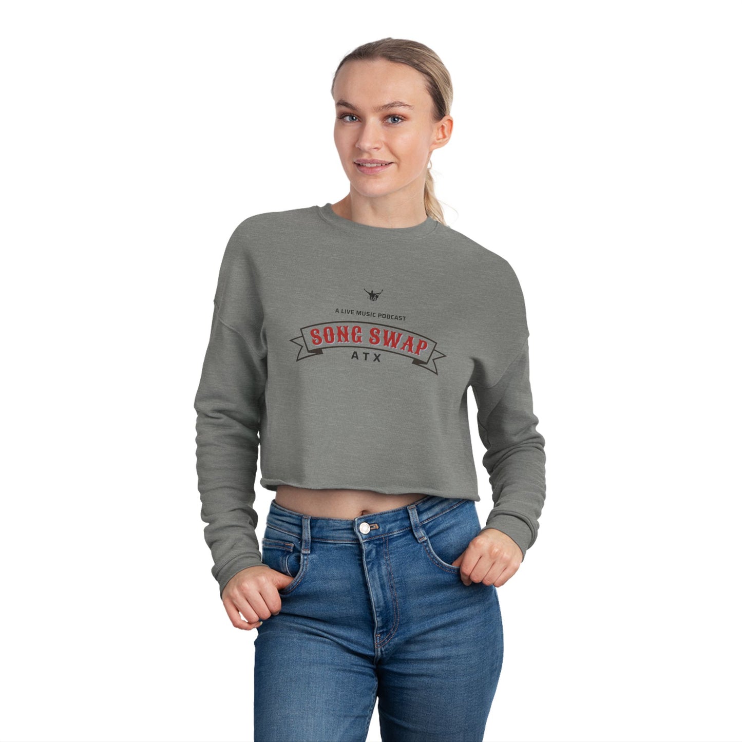 Song Swap ATX Women's Cropped Sweatshirt